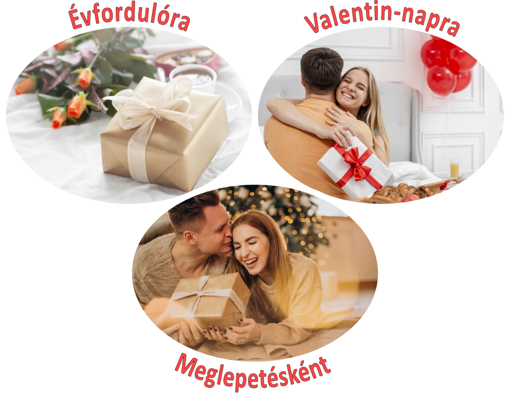 Romantikus ajándék • Névre szóló egyedi festett kő pároknak; házassági évfordulóra, Valentin-napra vagy meglepetésként